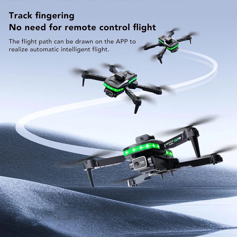 4K Mini Drohne Dual Kamera Faltbar RC Quadrocopter Drohne für Kinder Erwachsene - Bild 4 von 4