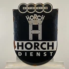 Horch Enamel Sign - 56x40cm (22x15.7") - Rare Vintage Porcelain Garage Wall Sign