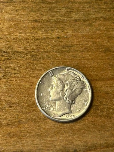 1945 Mercury Dime AU