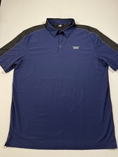 PXG Parsons Extreme Golf Polo Shirt Mens Large Blue Performance Stretch Wicking