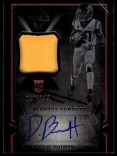 2018 Panini Majestic Deontay Burnett #/199 USC Trojans SN,MEM,AU