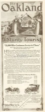 1911 Oakland Runabout Touring Car Antique Print Ad Pontiac MI Ad General Motors