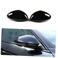 Car Sideview Mirror Cover Cap Cover Trim Compatible with Alfa Giulia-Black