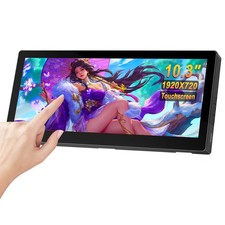 10.3" Touch LCD Screen 1920 720 Secondary Monitor AIDA64 Sub Display CPU GPU