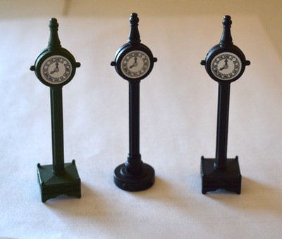 Dept 56 Village Black Metal Town Clock #51101 D56 Not a real working clock!