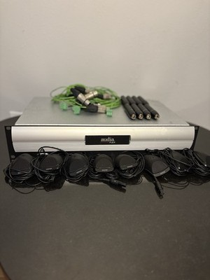 BIAMP Systems Audia Flex w/ Shure MX391 microphones and preamps.
