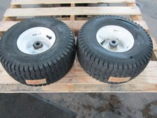 Craftsman Lt1000 Front Wheels Rims Tires 15x6.00-6 Pair Set