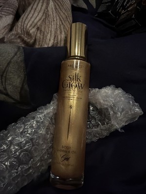 Absolute Silk Glow Body Shimmer Oil Gel Champagne Gold 3.4oz New