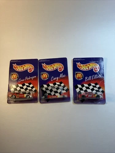 Vintage Sealed Hot Wheels McDonald's Racing Team 1996 Set Of 3 Advertising