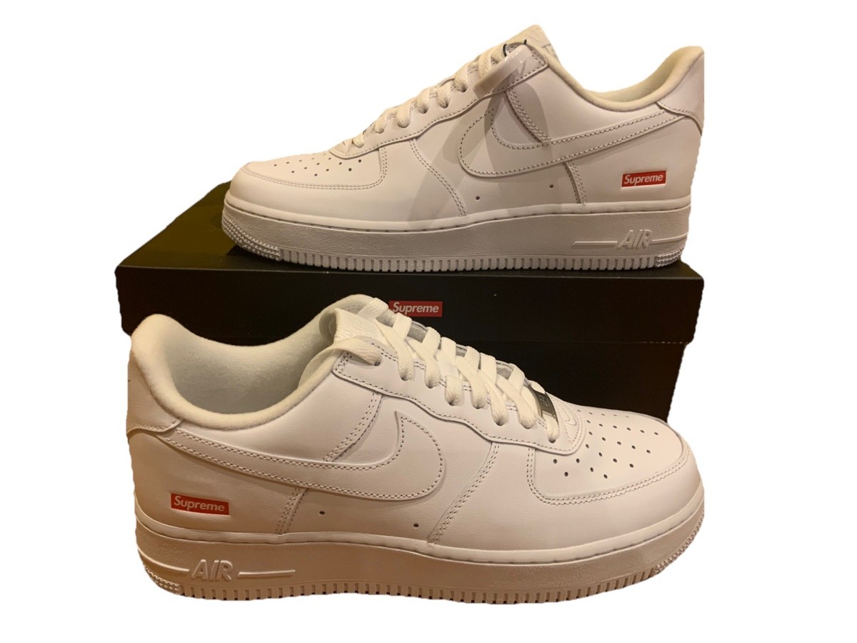 Nike Air Force 1 Low x Supreme White (CU9225-100) Men's Size 9.5