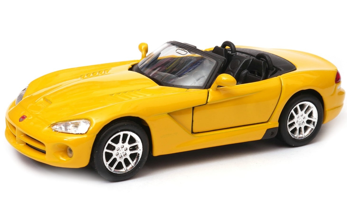 Welly 2003 Dodge Viper SRT 10 Cabrio Yellow 1:34 1:39 Scales 4.5 Inch Diecast