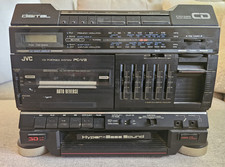 Vintage JVC Boombox 1989 Radio/CD/ Cassette Tape Player As Is PC-RVJ2