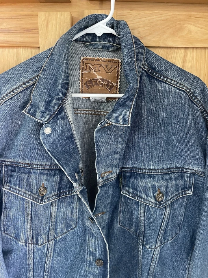 MV Sport Vintage Denim Chaqueta Vaquera Hombre’s Talla LG Usado en Excelente Condición Foto 2 de 4