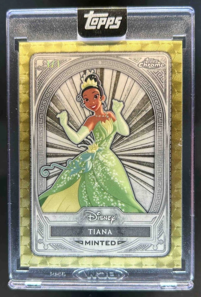2025 Topps Como Nuevo Disney Tiana Plata Cromo Refractor SuperFractor #1/1