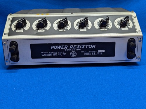 Clarostat 240-B 6 Decade Power Resistance Box, Refurbished, Tested with results