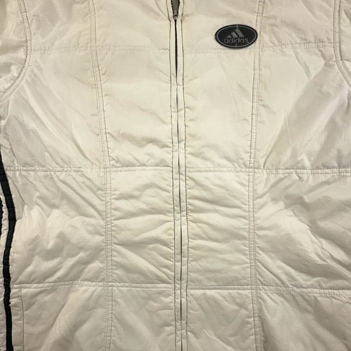Giacca Adidas Vintage anni 90 beige con zip - Taglia L uomo - Imagen 6 de 16
