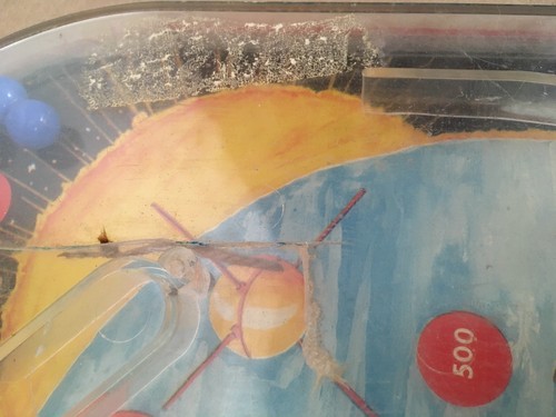 Wolverine Toy Co. SPLASHDOWN Pinball game Space Age Rocket Helicopter Vintage - 第 7/9 張圖片