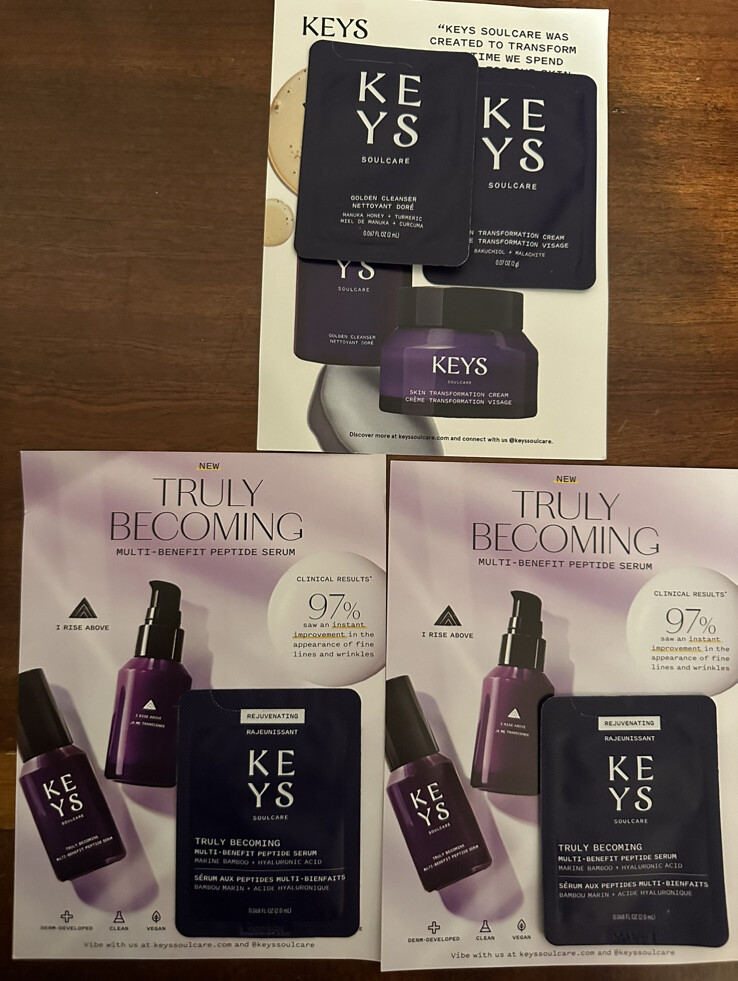 KEYS Truly MultiBenefit Peptide Serum x 2 + Cleanser + Cream