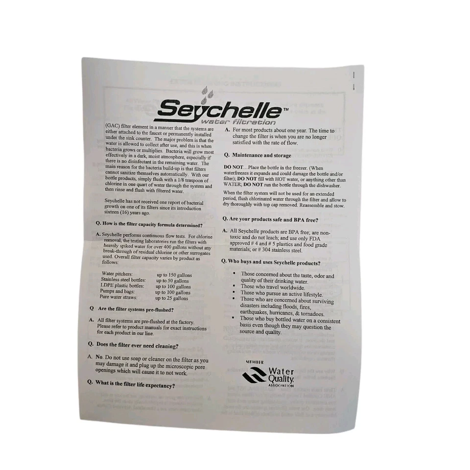 Seychelle Water Filtration Family Water Pitcher & Alkaline Filter Original New - Image 4 of 4