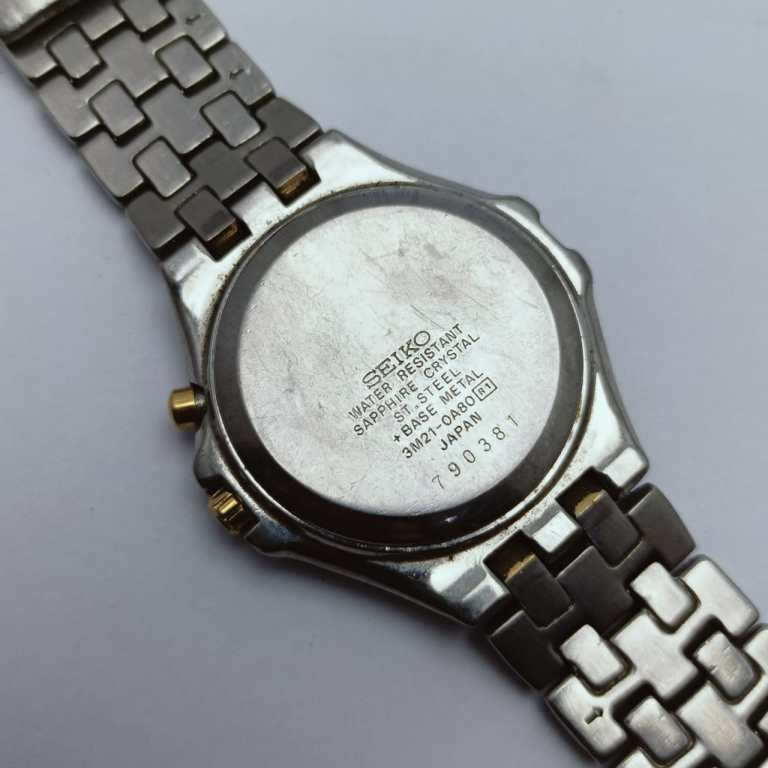 Seiko Kinetic 3M21-0A80 Quartz Vintage Men's Watch For Parts | eBay