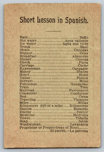 Vintage Clarks Alameda Hotel Werbekarte Mexiko - "MEKKA" der Amerikaner - Bild 2 von 2