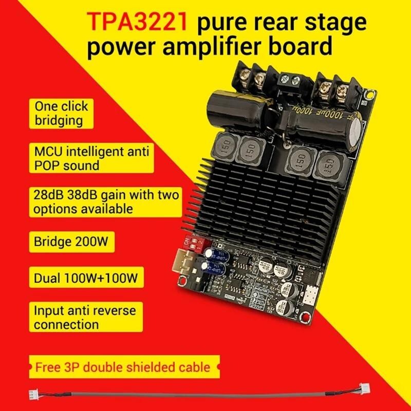 ZK-2001 Pure Rear Stage Digital Power Amplifier Board TPA3221