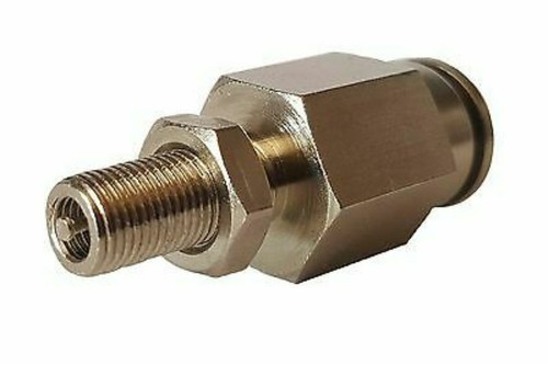 Schrader Air Ride Suspension Bag Inflation Fill Valve Push To Connect 1/2 Tube