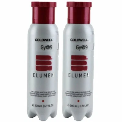 Goldwell Elumen 2 x 200 ml GY@9 Haarfarbe permanente farbintensive Farbe Set