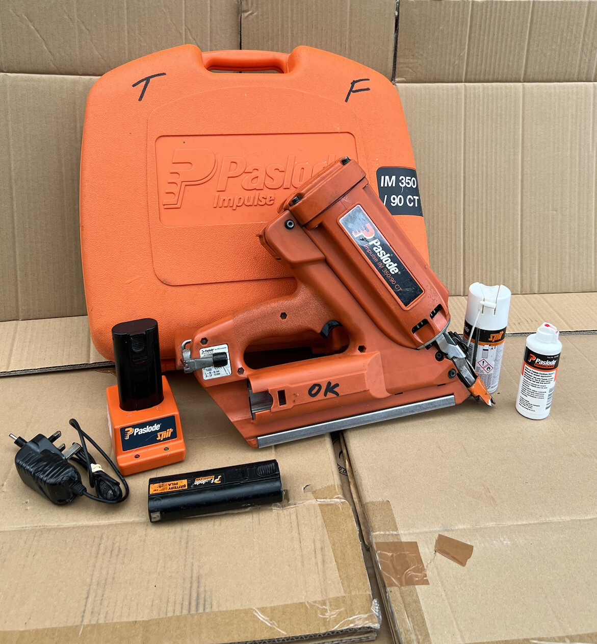 Paslode IM350 Nail Gun Cordless First Fix Framing Gas Nailer eBay