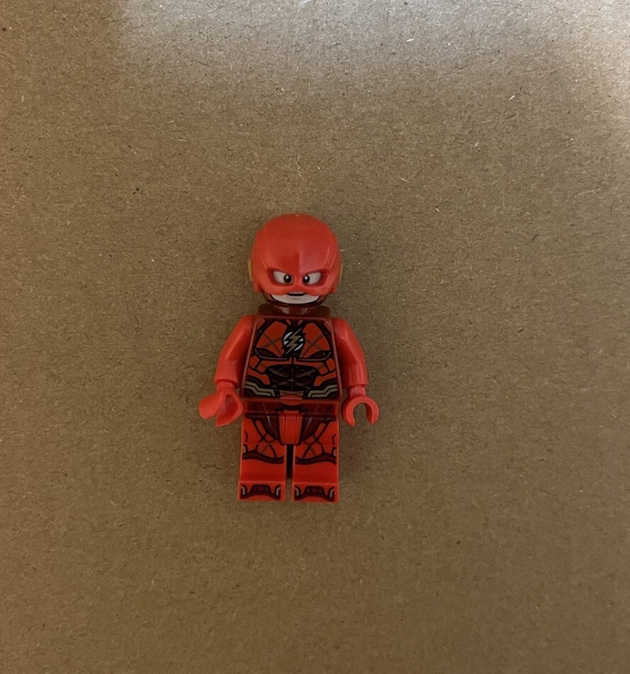 Lego DC Super Heroes Minifigure The Flash - Detailed Print 76086 Authentic