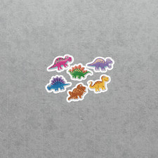 Colorful Cartoon Dinosaur Stickers for Kids - Fun Jurassic Decals 4599