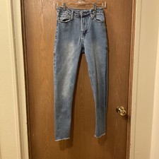 S.O.N.G. CarpentersJeans Women Sz 1, 26 inseam 6Pockets HammerLoop, NoHem Soft