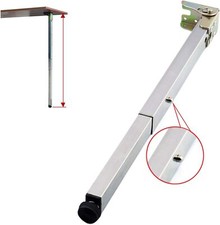 Pieds de Table de Meubles de Bricolage en Acier Inoxydable Réglable,Télescopique