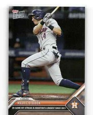 MAURICIO DUBON 20 Game Houston Astros Hit Streak 2023 Topps Now #191, PR: 366 🔥