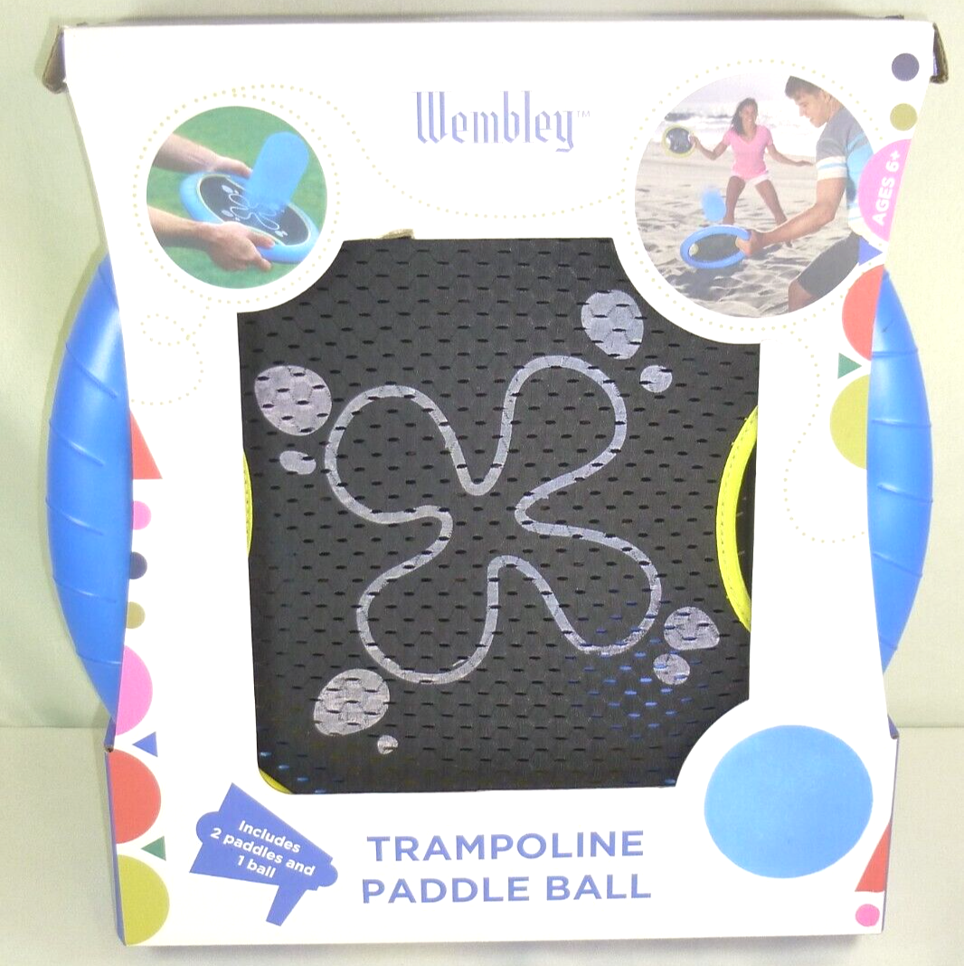 Trampoline Paddle Ball Outdoor Family Game 2 Paddles & Ball NEW Wembley
