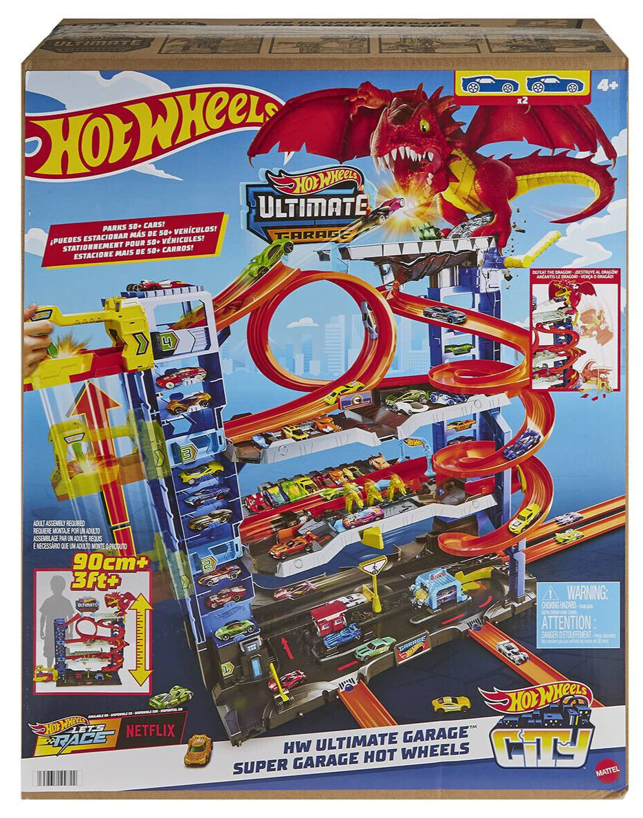 Hot Wheels City HW Ultimate Garage - Holds 50 Cars - Let's