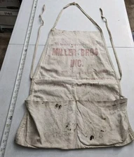 Vintage Miller Bros Inc Lebanon PA Lumber Advertising Hardware Store Nail Apron