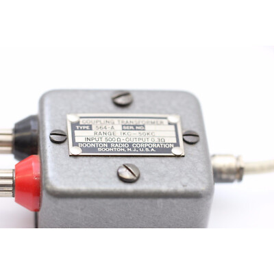 BOONTON KUPPLUNG TRANSFORMATOR TYP 654-A 1KC - 50KC IN:500 OUT:0,3 OHM NOS CA...