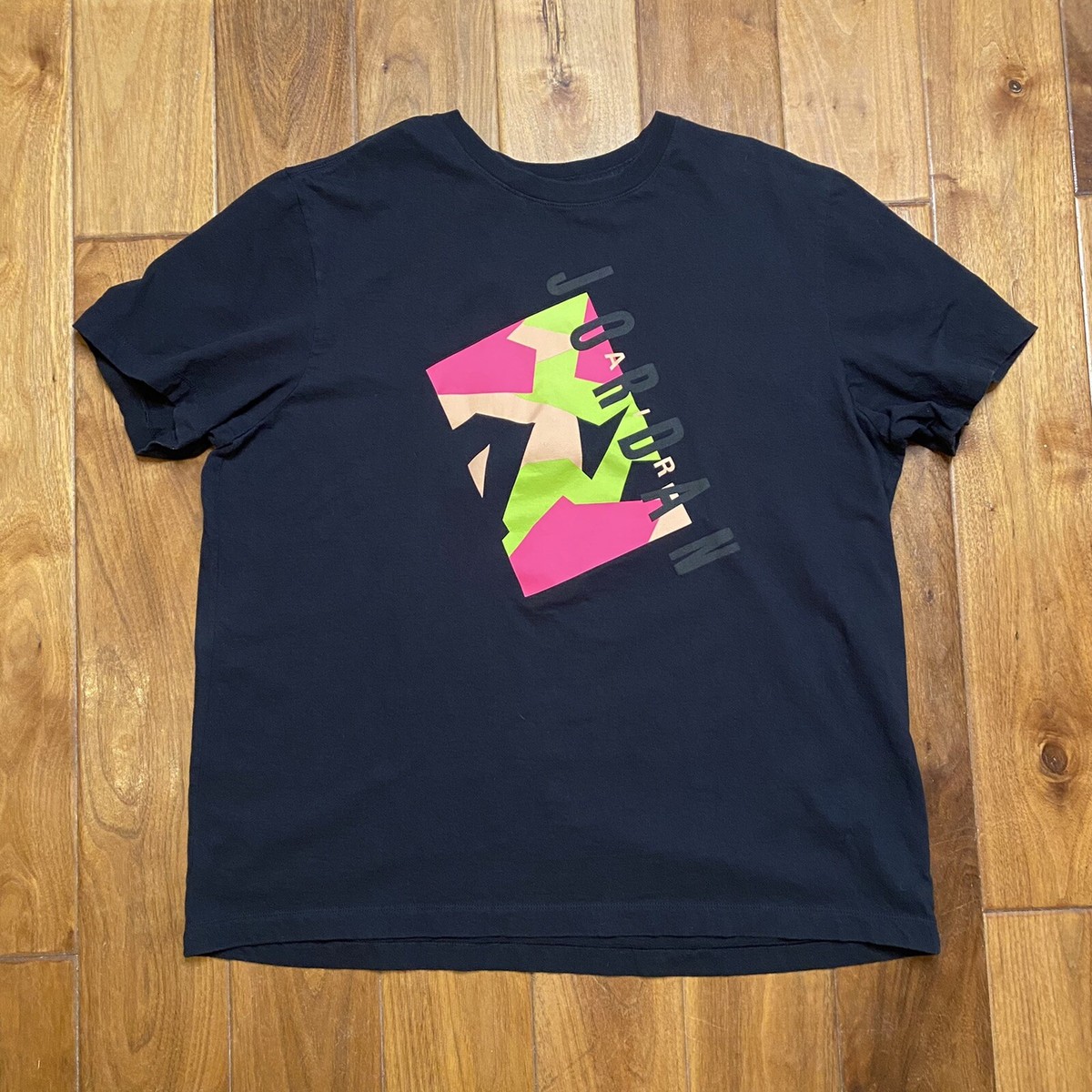 Nike Air Jordan Shirt Mens XL Black 90's Style Graphic
