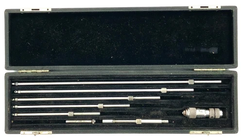 Vintage Goddell-Pratt No.1218 Inside Micrometer Set 0-10”