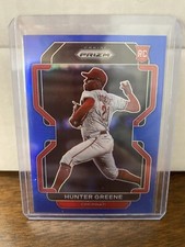 Hunter Greene 2022 Prizm Baseball Base Blue #88 - Cincinnati Reds
