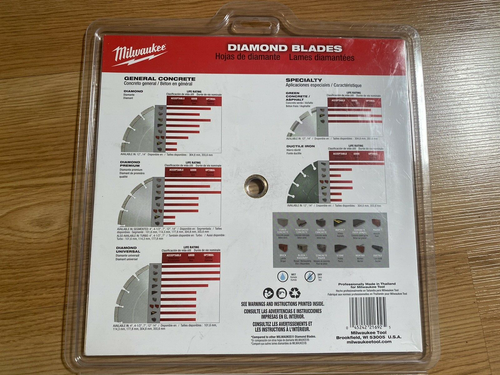Milwaukee 49-93-7025 9 pollici Lama segmentata Diamond Premium - Nuova - Foto 3 di 3