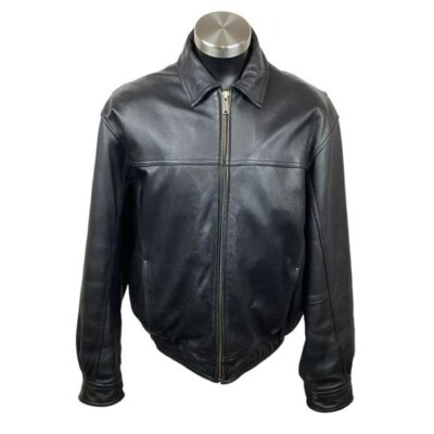 Wilsons Leather Thinsulate Insulated Leather Coat Black