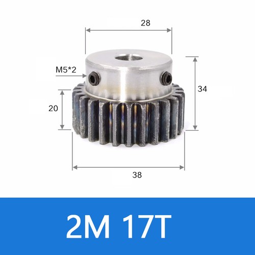 Spur Gear 45# Steel Transmission Gear 1.5/2 Mod 12-27 Teeth With Step Motor Gear - Afbeelding 29 van 36