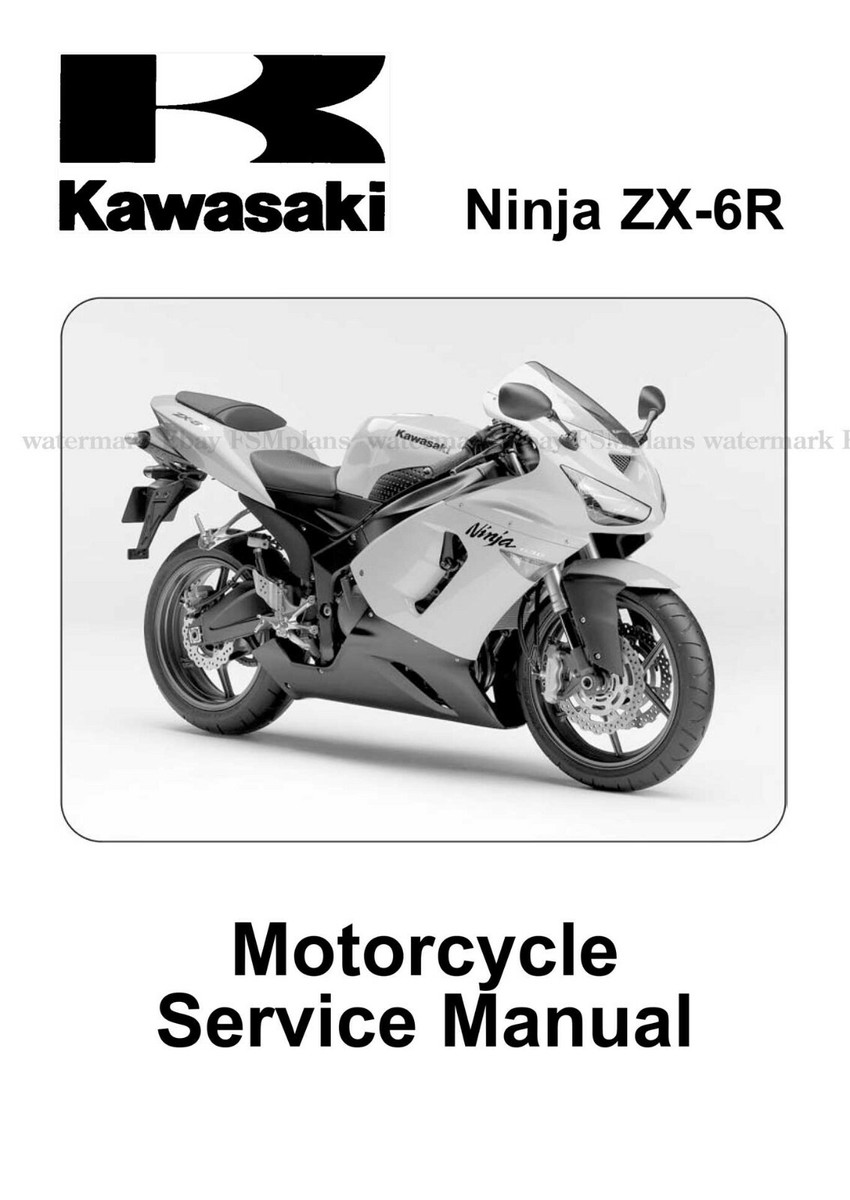 アクセサリー  Motorcycle Repair Manual Kawasaki ZX-6R 2005 99924-1345-02 Workshop Service Manual | eBay