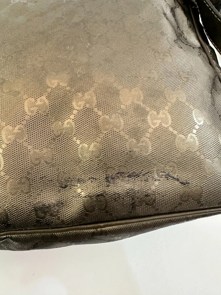 GUCCI Imprime Monogram Medium Messenger Bag Pewter - Image 4 of 4
