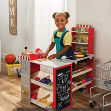 Pretend Play Grocery Store Set Home Toys for Kids Children Chalkboard