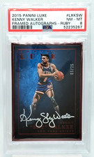 /25 Kenny SKY Walker AUTO POP 1 PSA 8 2015-16 Luxe FRAMED Ruby Autograph SP