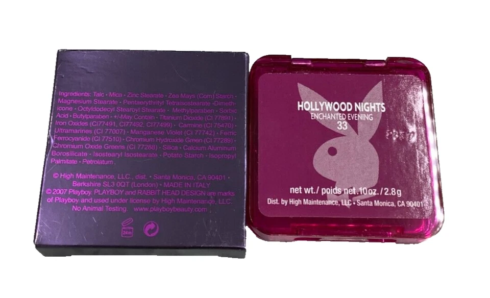 Sombra de ojos Playboy Hollywood Nights Duo 33 noche encantada 0,10 oz nueva en caja Foto 4 de 4