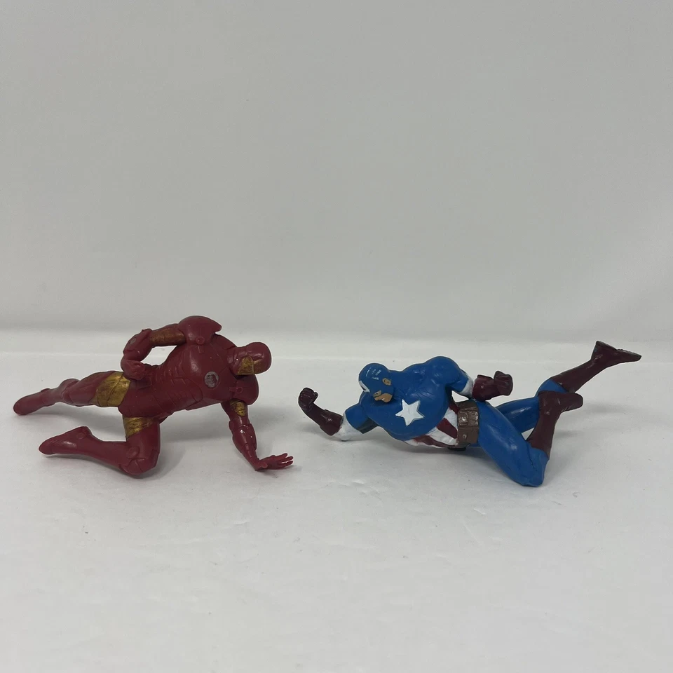 Лот из 12 фигурок героев Marvel Captain Hulk Thor Spiderman Panther Ironman Cable - Изображение 4 из 4